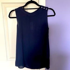 Loft shell tank top with pearls - Size XS